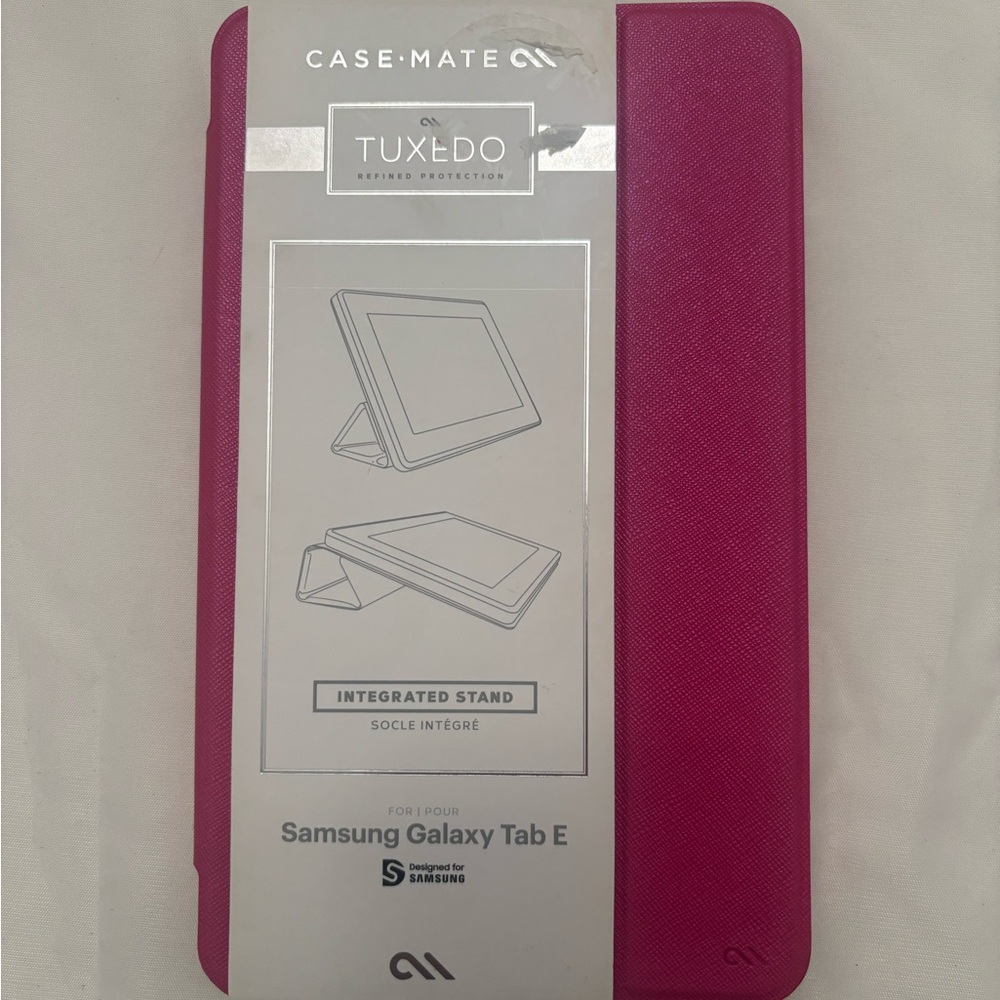 Case-Mate Tuxedo Pink Cover for Samsung Galaxy Tab E